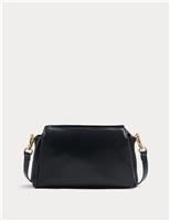 M&S Triple Compartment Crossbody Bag Black