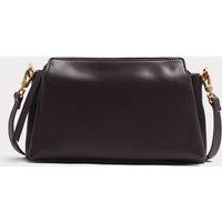 M&S Triple Compartment Crossbody Bag Dark Chocolate
