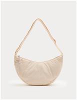 M&S Soft Casual Crossbody Bag Ecru