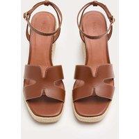 M&S Ankle Strap Wedge Sandals Tan
