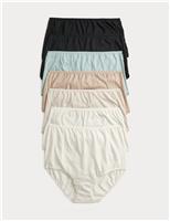 M&S 7 Pack Pure Cotton Full Briefs Pink Mix