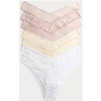 M&S 7 Pack Pure Cotton Miami Knickers Pink Mix
