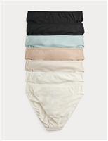7 Pack Pure Cotton High Leg Knickers