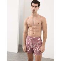 Autograph Quick Dry Floral Swim Shorts Dusted Pink