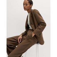M&S Relaxed Tailored Single-Breasted Blazer Khaki
