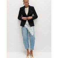 M&S Tailored Cinched Waist Blazer Black