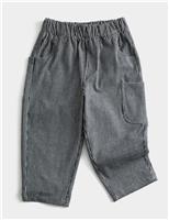 Barrel Fit Cotton Blend Striped Trousers (12 Months - 8 Yrs)