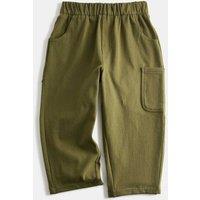M&S Cotton Rich Balloon Trousers (2-8 Yrs) Khaki
