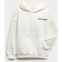 M&S Cotton Rich McLaren F1 Team Print Hoodie (6-16 Yrs) White
