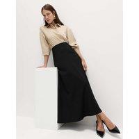 M&S Maxi A-Line Skirt Black