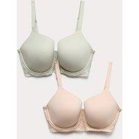 Body by M&S 2 Pack Body Soft Wired Full Cup Bras (F-H) Pale Apple