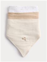 3 Pack Cotton Rich Patterned Bibs
