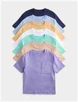7 Pack Pure Cotton T-Shirts (2-8 Years)