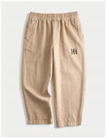 Pure Cotton Twill Graphic Trousers (2-8 Yrs)