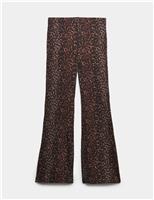 Cotton Rich Leopard Kickflare Leggings (6-16 Yrs)