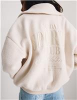 Zip Through Borg Jacket (6-16 Yrs)