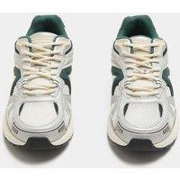 M&S Lifestyle Mesh Mix Lace up Trainers Ecru Mix