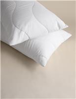 M&S 2 Pack Smart Wash & Dry Anti Allergy Pillow Protectors White