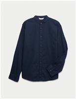 Cotton Rich Grandad Collar Shirt (2-16 Yrs)