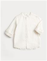 Linen Rich Grandad Shirt (2-8 Yrs)