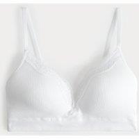 M&S Jasmine Lace Seamfree Non Wired Plunge Bra (A-E) White