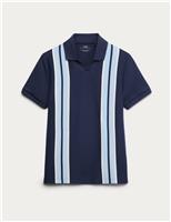 Pure Cotton Striped Polo Shirt (6-16 Yrs)