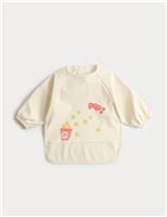 M&S Popcorn Dribble Bib (6 Mths-3 Yrs) Cream