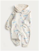Cotton Rich Milkshake Print Hooded All in One (7lbs-3 Yrs)