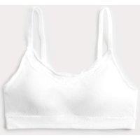 M&S Jasmine Lace Non Wired Seamfree Crop Top White