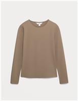 Slim Fit Crew Neck Long Sleeve Top