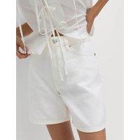 M&S Pure Cotton Denim Classic Shorts White