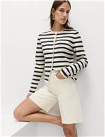 Pure Cotton High Waisted Bermuda Short