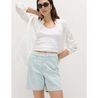 M&S Pure Cotton Denim Classic Shorts Light Indigo