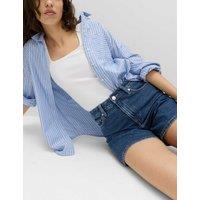 M&S Pure Cotton Denim Classic Shorts Medium Indigo