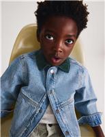 Pure Cotton Denim Shacket (2-8 Yrs)