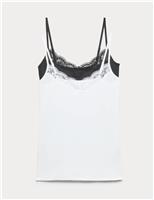 Body by M&S 2 Pack Body Invisibles Cool Comfort Camis Black Mix