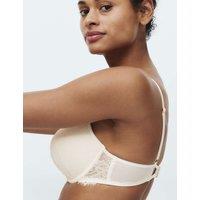 M&S Lace Double Boost Push-Up Plunge Bra A-D Ivory