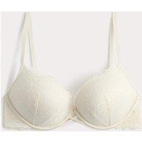 M&S Lace Double Boost Push-Up Plunge Bra (A-D) Ivory