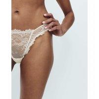 M&S Lace & Mesh Miami Knickers Ivory