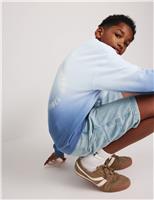 Cotton Rich Ombre Back Graphic Sweatshirt (6-16 Yrs)