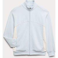 M&S Cotton Rich Zip Through Sweatshirt (6-16 Yrs) Light Blue