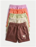 5pk Cotton Rich Shorts (2-8 Yrs)