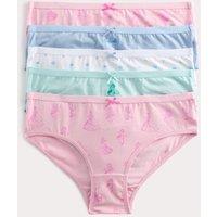 M&S 5 Pack Cotton Rich Disney Princess Knickers (18 Mths-8 Yrs) Pink Mix