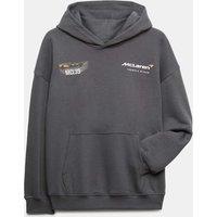 M&S Cotton Rich McLaren Graphic Hoodie (2-16 Yrs) Carbon