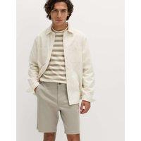 M&S Regular Fit Stretch Chino Shorts Grey