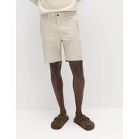 M&S Regular Fit Stretch Chino Shorts Beige