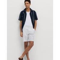 M&S Regular Fit Stretch Chino Shorts Ice White