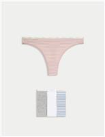 4pk Cotton Rich Thongs