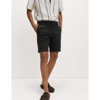 M&S Slim Fit Stretch Chino Shorts Black/Black
