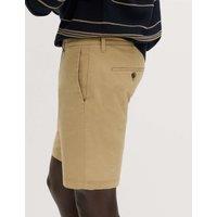 M&S Slim Fit Stretch Chino Shorts Sandstone